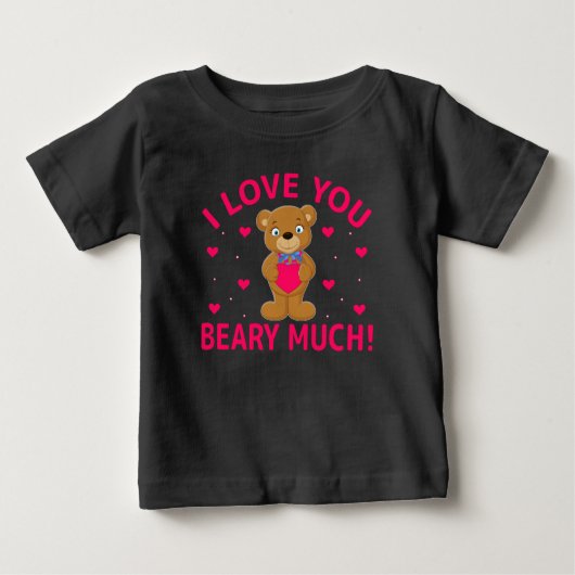 T-shirt Pour Bébé Je T'Aime Faire Beaucoup De Teddy Bear (Devant)