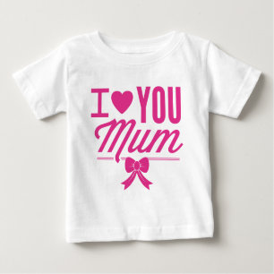 T-shirt Pour Bébé Je T'Aime Maman
