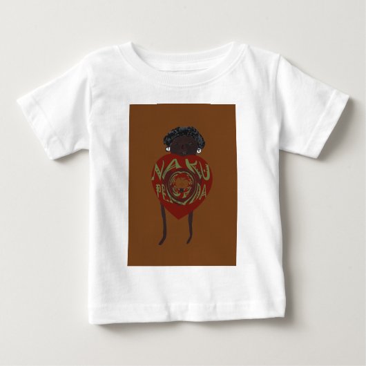 T-shirt Pour Bébé Je T'Aime ! Nakupenda Sana (Devant)
