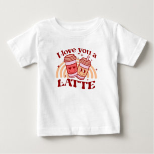 T-shirt Pour Bébé Je T'Aime Un Latte