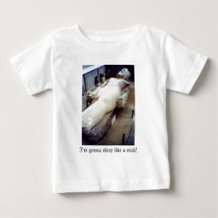 T-shirt Pour Bébé Je vais dormir comme un rocher !
