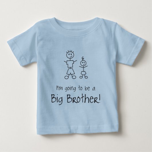 T-shirt Pour Bébé Je vais être un Big Brother ! (Devant)