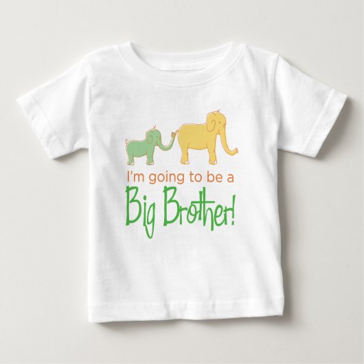 T-shirt Pour Bébé Je vais être un Big Brother (Devant)