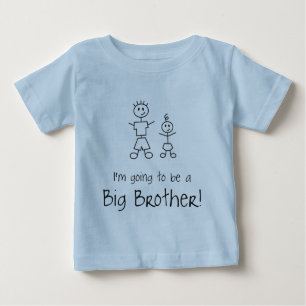 T-shirt Pour Bébé Je vais être un frère !