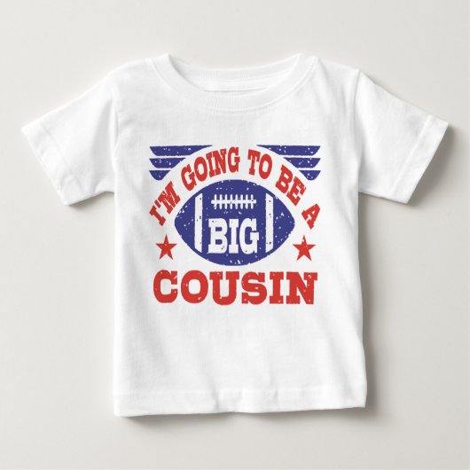 T-shirt Pour Bébé Je vais être un grand cousin (Devant)