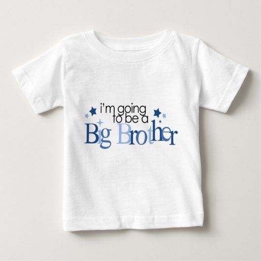 T-shirt Pour Bébé "Je vais être un grand frère" (Devant)