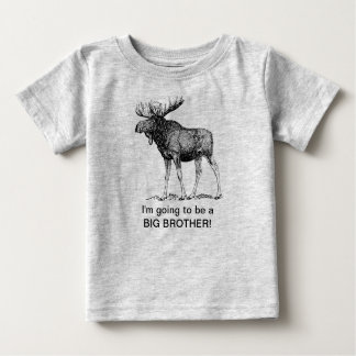 T-shirt Pour Bébé Je vais être un grand frère ! ! (MOOSE)