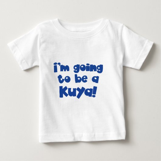 T-shirt Pour Bébé Je vais être un Kuya ! (Devant)