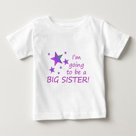 T-shirt Pour Bébé Je vais être une grande soeur ! (Devant)