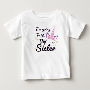T-shirt Pour Bébé Je vais être une grande soeur, un bébé T-shirt