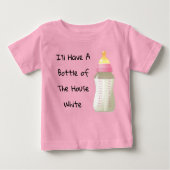 T-shirt Pour Bébé Je vais prendre une bouteille du blanc de la maiso (Devant)