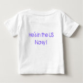 T-shirt Pour Bébé Je veux être comme mon papa... (Dos)