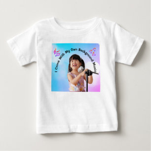 T-shirt Pour Bébé Je viens avec ma propre musique de fond