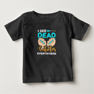 T-shirt Pour Bébé Je Vois Des Cuticules Partout