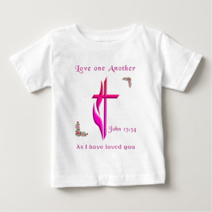 T-shirt Pour Bébé Je vous aime comme je vous ai aimés