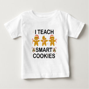 T-shirt Pour Bébé J'Enseigne Les Cookies Intelligents Drôle Mignonne