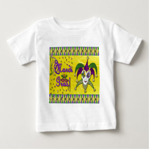 T-shirt Pour Bébé Jester Mask Mardi Gras Arlequin