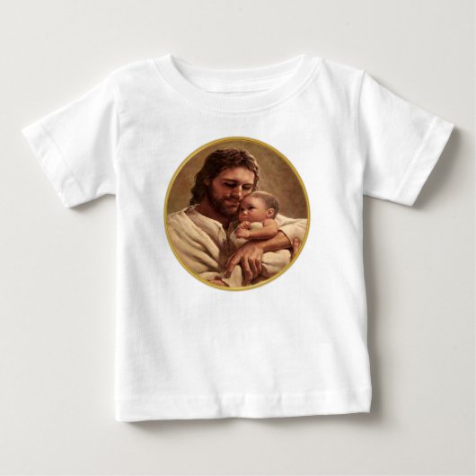T-shirt Pour Bébé Jésus et enfant (Devant)