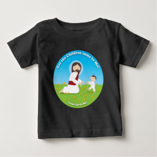 T-shirt Pour Bébé Jésus et l'enfant
