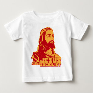 T-shirt Pour Bébé Jésus était un socialiste