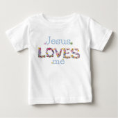 T-shirt Pour Bébé Jésus m'aime (Devant)