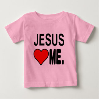 T-shirt Pour Bébé Jésus m'aime Jésus Cadeaux