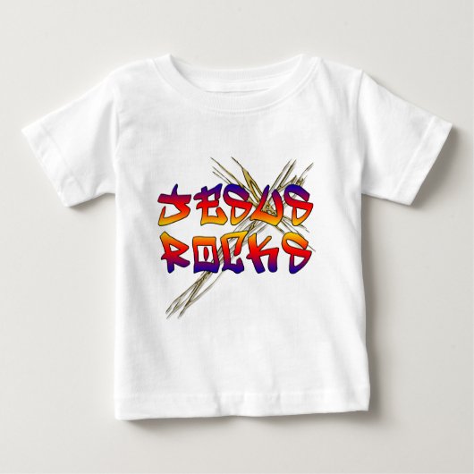 T-shirt Pour Bébé Jesus Rocks Christian (Devant)