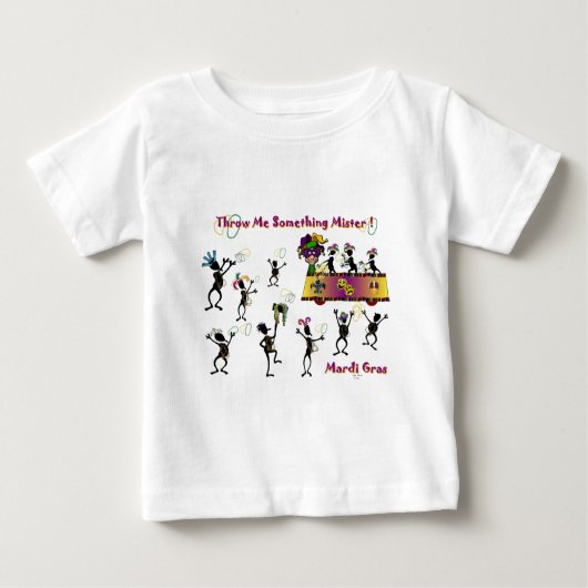 T-shirt Pour Bébé Jetez-moi quelque chose Monsieur ! (Devant)