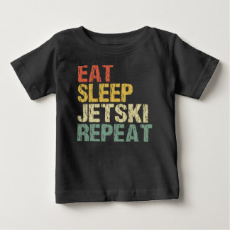 T-shirt Pour Bébé Jetski Eat Sleep Repeat Style Funny