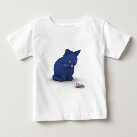 T-shirt Pour Bébé Jeu de chat et souris II (Devant)