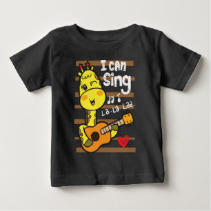T-shirt Pour Bébé Jeu de girafe