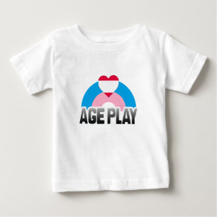 T-SHIRT POUR BÉBÉ JEU DE RÔLE SUR L'ÂGE ARC-EN-CIEL