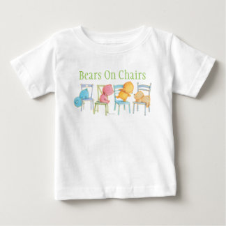 T-shirt Pour Bébé Jeu d'ours bleus, roses, jaunes, et Brown