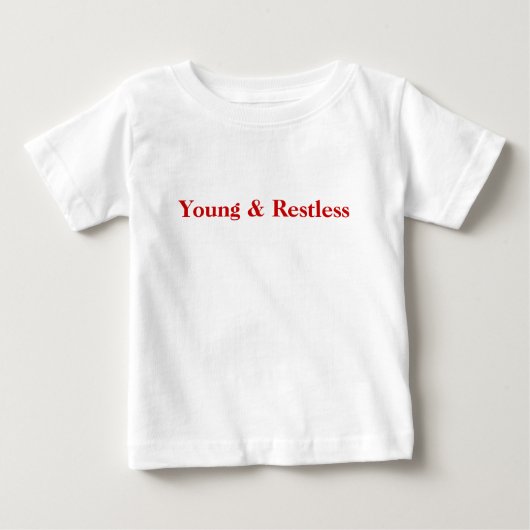 T-shirt Pour Bébé Jeune et agité (Devant)
