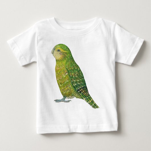 T-shirt Pour Bébé Jeune Kakapo femelle (Devant)