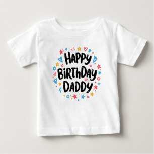 T-SHIRT POUR BÉBÉ JEUX ANNIVERSAIRE DADDY VÊTEMENTS DE BÉBÉ