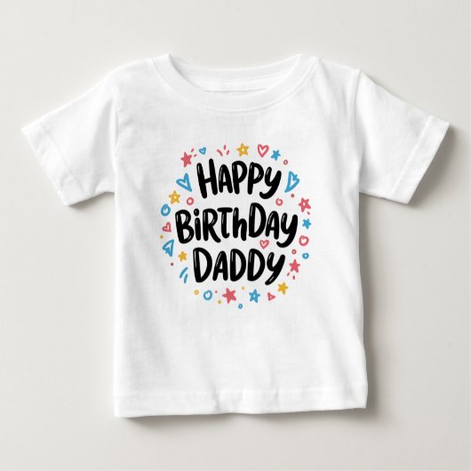 T-SHIRT POUR BÉBÉ JEUX ANNIVERSAIRE DADDY VÊTEMENTS DE BÉBÉ (Devant)