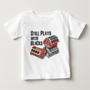 T-shirt Pour Bébé Jeux toujours avec des blocs