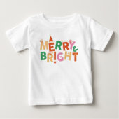 T-shirt Pour Bébé Jingle Bells Mon premier Noël (Devant)