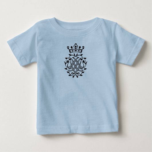 T-shirt Pour Bébé Johann Sebastian Bach Crest Monogramme Insignia (Devant)
