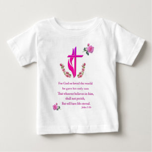 T-shirt Pour Bébé John 3:16