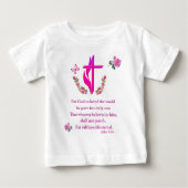 T-shirt Pour Bébé John 3:16 (Devant)