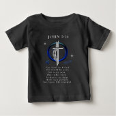 T-shirt Pour Bébé John 3:16 (Devant)