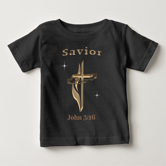 T-shirt Pour Bébé John 3:16 (Devant)
