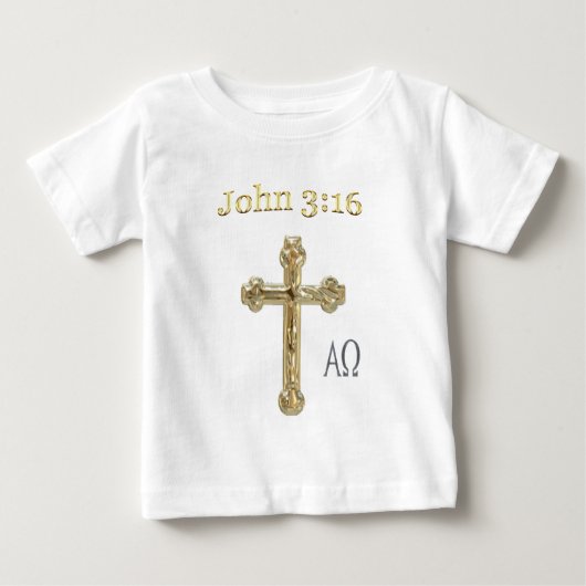 T-shirt Pour Bébé John 3:16 (Devant)