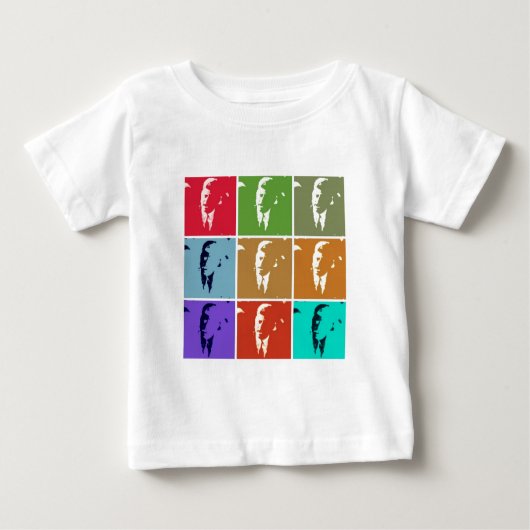 T-shirt Pour Bébé John F Kennedy/JFK Pop Art (Devant)