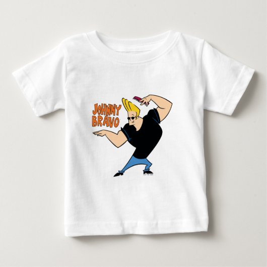 T-shirt Pour Bébé Johnny Bravo Coiffure (Devant)