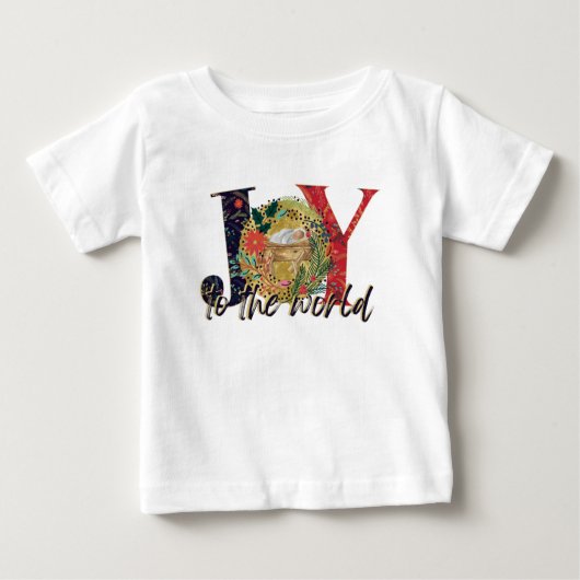 T-shirt Pour Bébé Joie À La Nativité Mondiale (Devant)