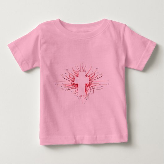 T-shirt Pour Bébé JOIE ! dans la croix (Devant)