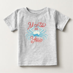 T-shirt Pour Bébé Joli À Voir Crabe Océanique